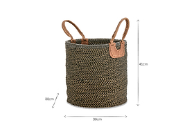 Indra Coil Basket - Charcoal