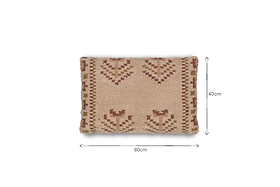 Kandy Wool & Cotton Cushion Cover - Dusty Pink