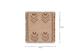 Kandy Wool & Cotton Cushion Cover - Dusty Pink
