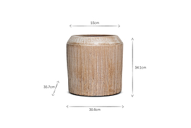 Kubo Ceramic Planter - Terracotta