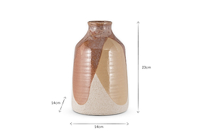 Lucia Ceramic Vase - Terracotta Mix