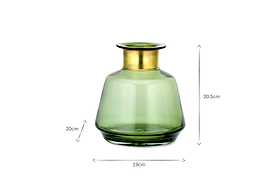 Miza Glass Vase - Green