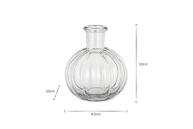 Mayumi Recycled Glass Bud Vases - Clear (Set of 3)