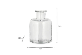Mayumi Recycled Glass Bud Vases - Clear (Set of 3)