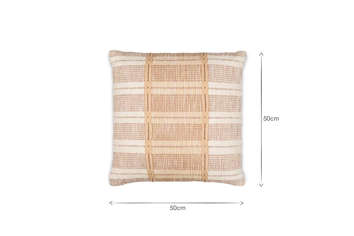 Nayika Cotton Cushion Cover - Rust