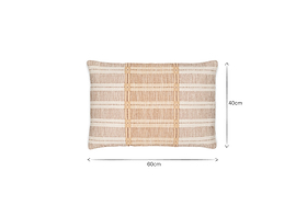 Nayika Cotton Cushion Cover - Rust