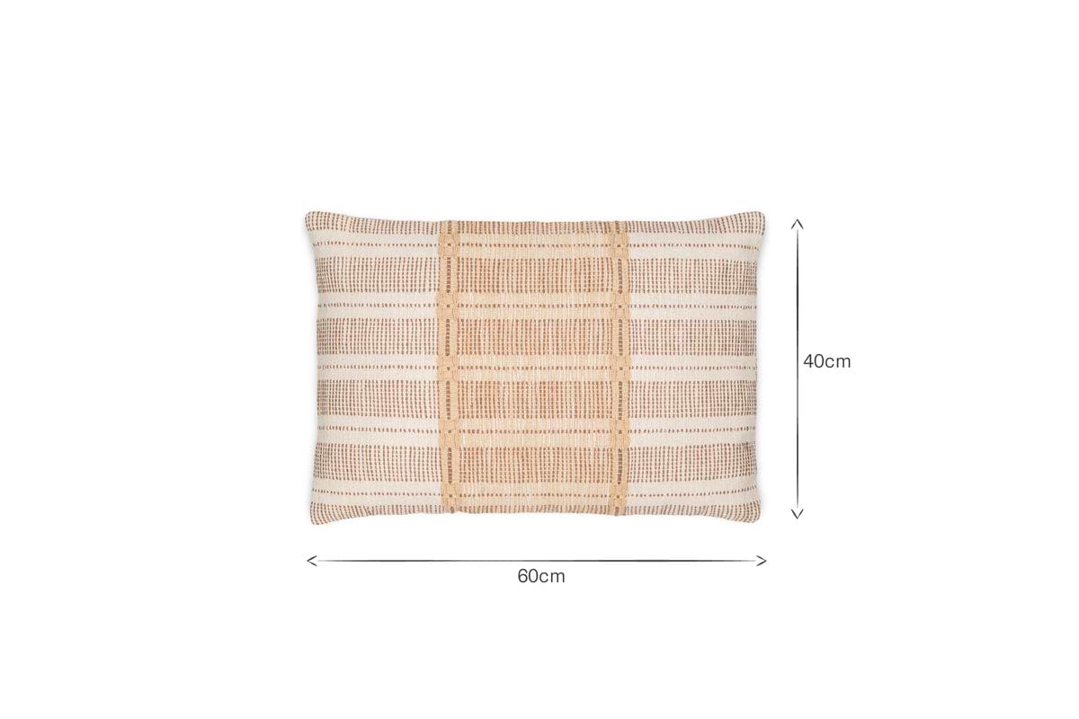Nayika Cotton Cushion Cover - Rust