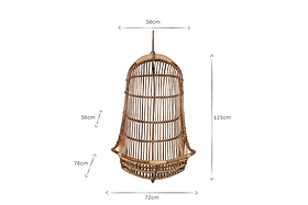 Nesari Rattan Hanging Chair - Natural