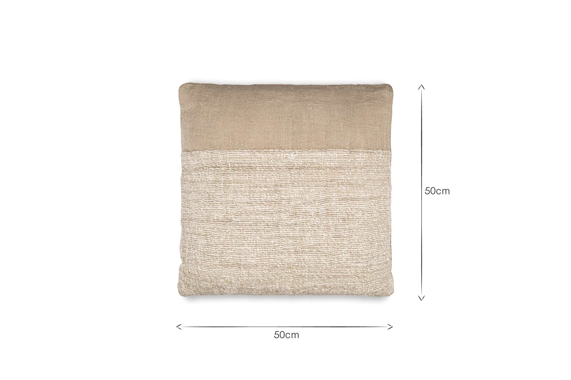 Puli Recycled Linen Cushion Cover - Natural