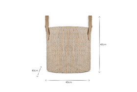 Rohia Basket - Natural & Cream