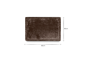 Renwal Velvet & Linen Cushion Cover - Brown