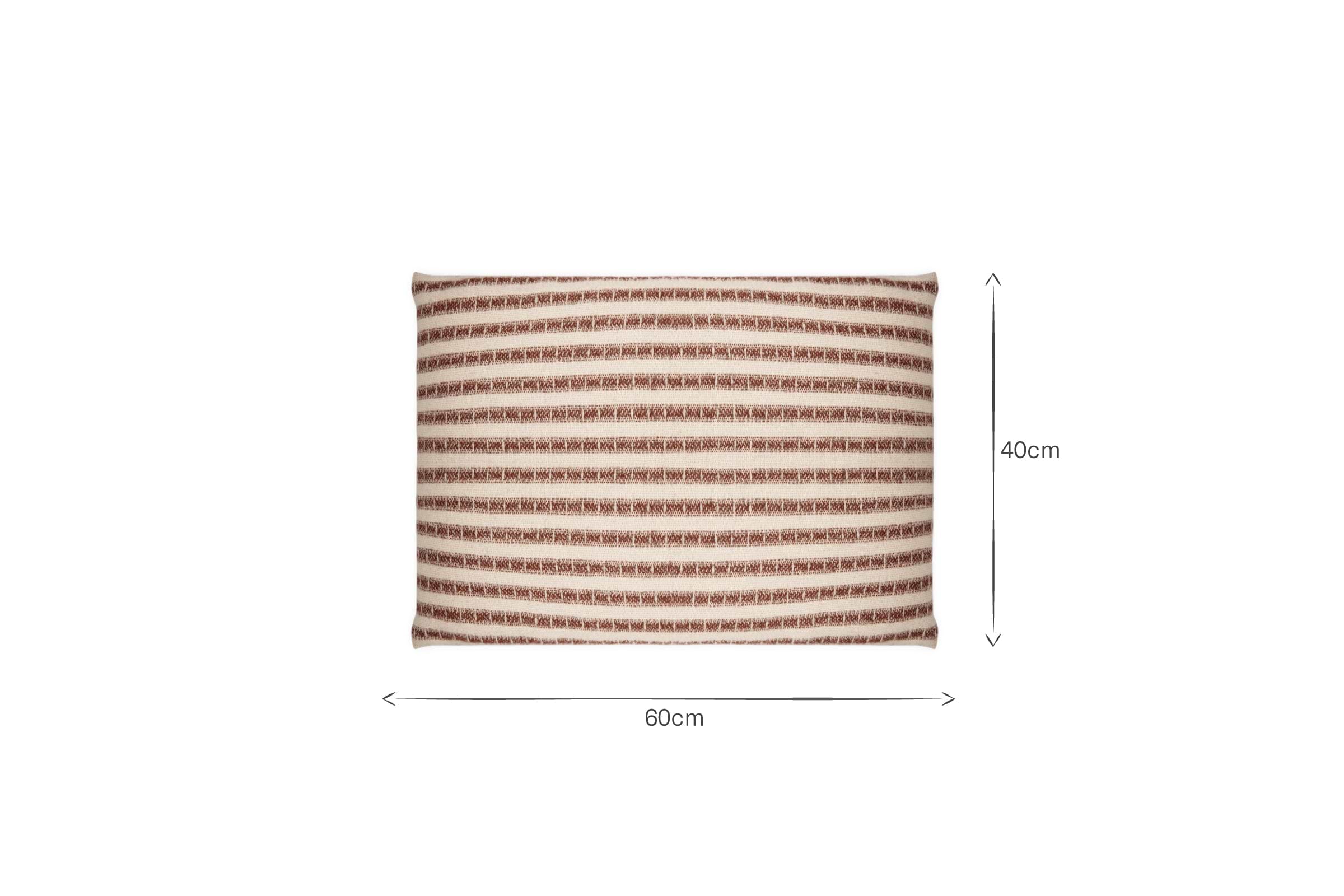 Sanval Wool Cushion Cover - Burgundy