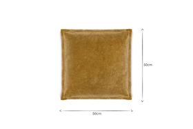 Sela Velvet Cushion Cover - Ochre