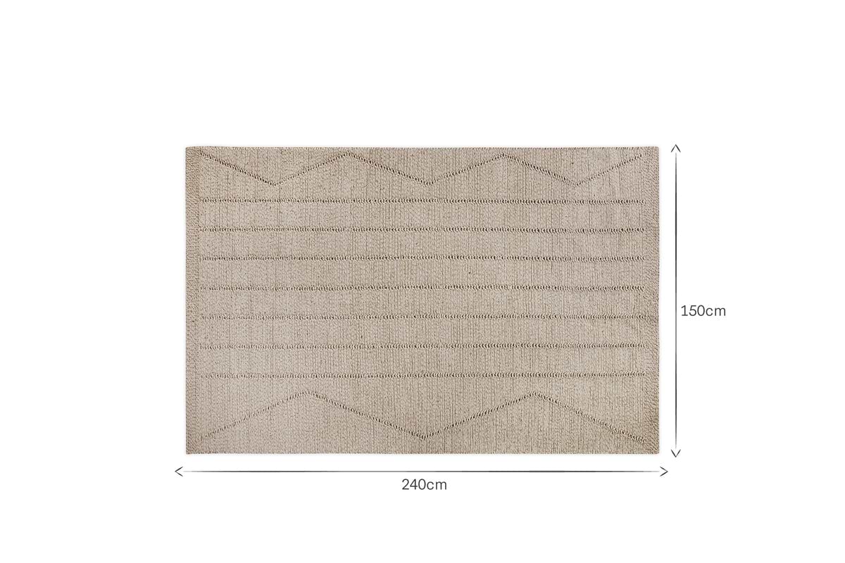 Shanti Wool & Cotton Rug - Natural