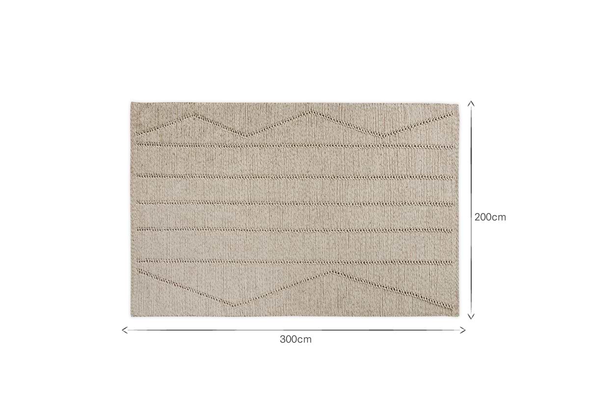 Shanti Wool & Cotton Rug - Natural