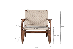 Surat Woven Lounger - Natural