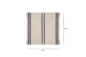 Tendali Linen Stripe Cushion Cover - Navy