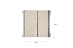 Tendali Linen Stripe Cushion Cover - Navy