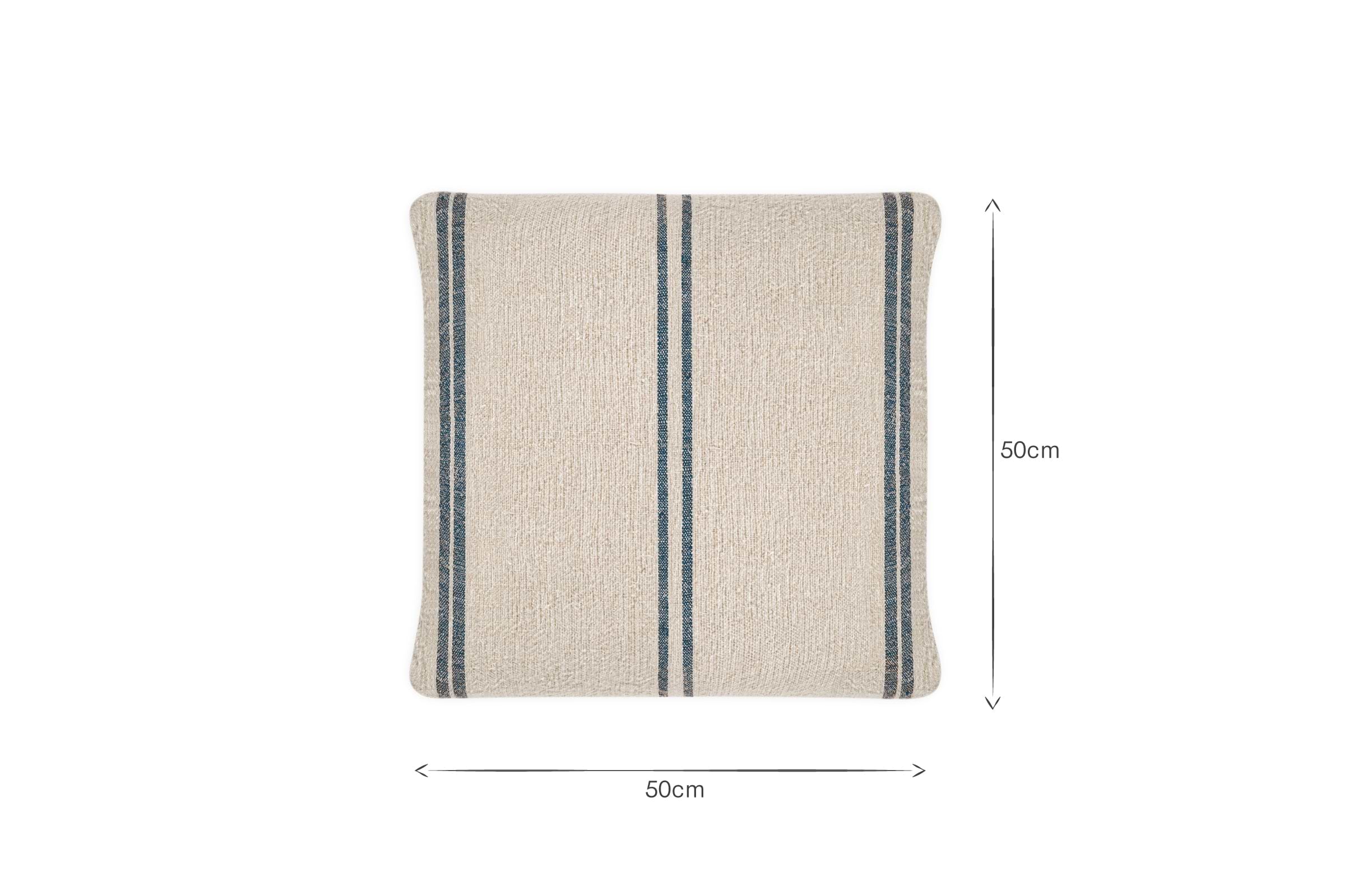 Tendali Linen Stripe Cushion Cover - Navy