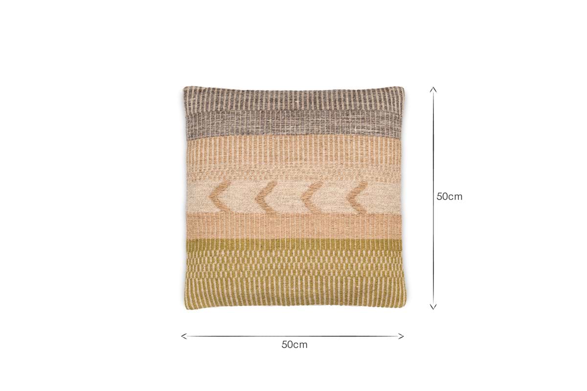 Tuleeka Wool Cushion Cover - Ochre