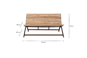 Yatin Outdoor Bench - Natural