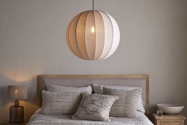 Dharini Linen Lampshade - Natural-SHADES-Nkuku