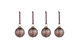 Darya Baubles - Antique Burgundy - (Set of 4)