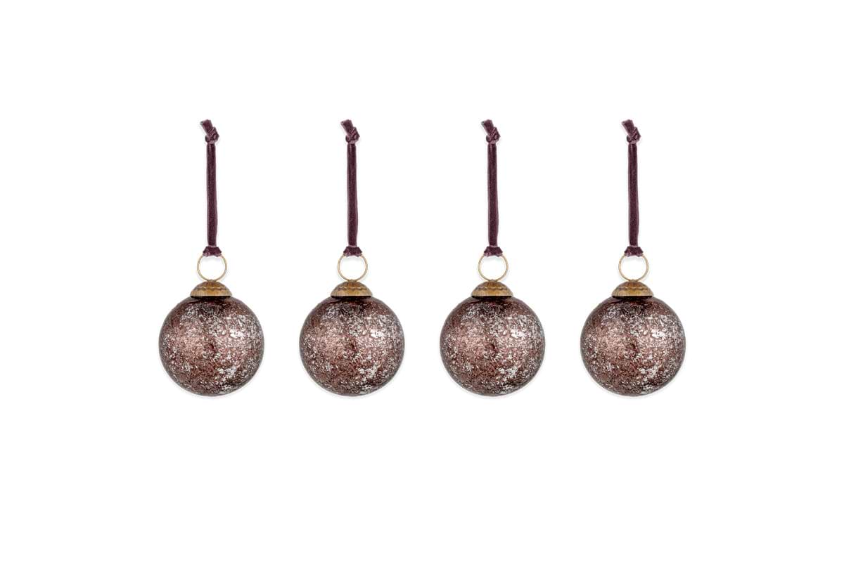 Darya Baubles - Antique Burgundy - (Set of 4)-nkuku