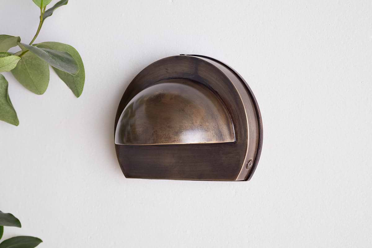 Datu Outdoor Wall Lamp - Antique Brass