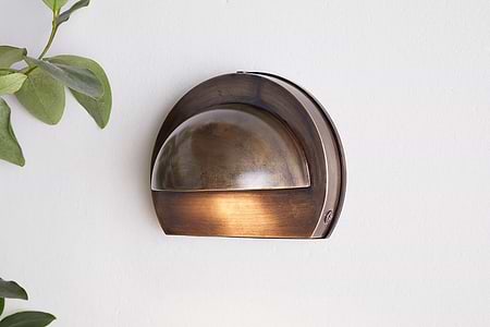 Datu Outdoor Wall Lamp - Antique Brass