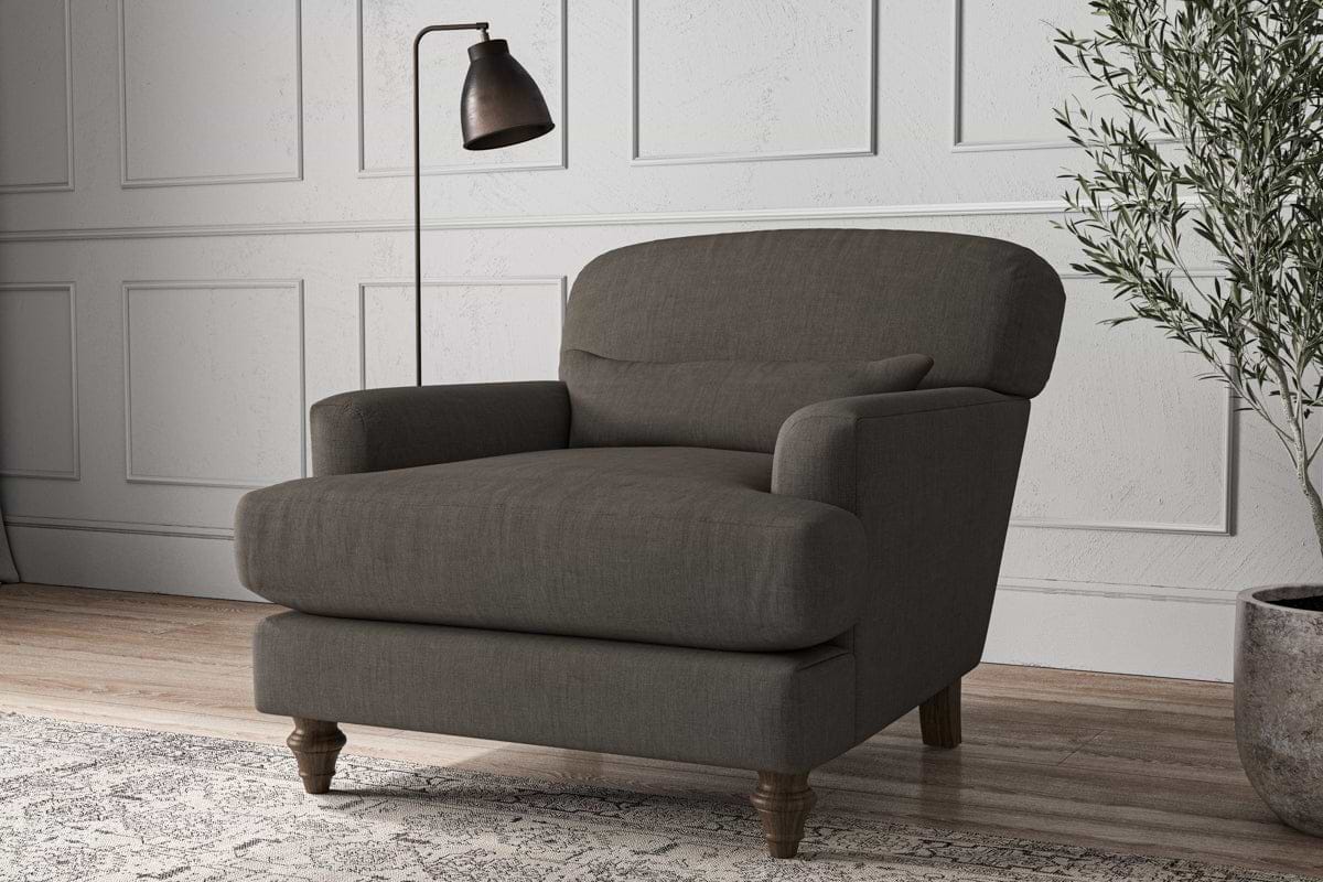 Deni Armchair - Brera Linen Granite