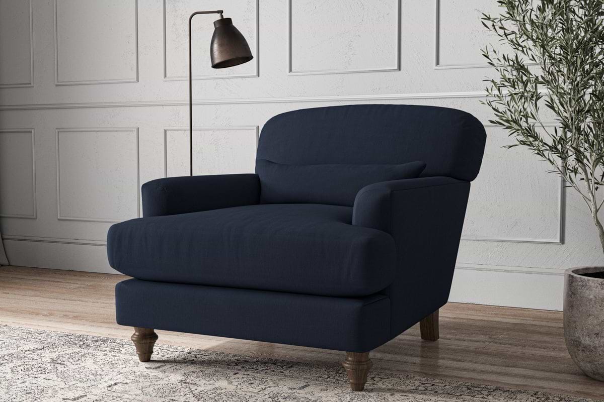 Deni Armchair - Brera Linen Indigo