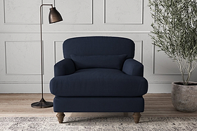 Deni Armchair - Brera Linen Indigo