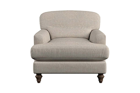Deni Armchair - Brera Linen Natural-MAKE TO ORDER-Nkuku
