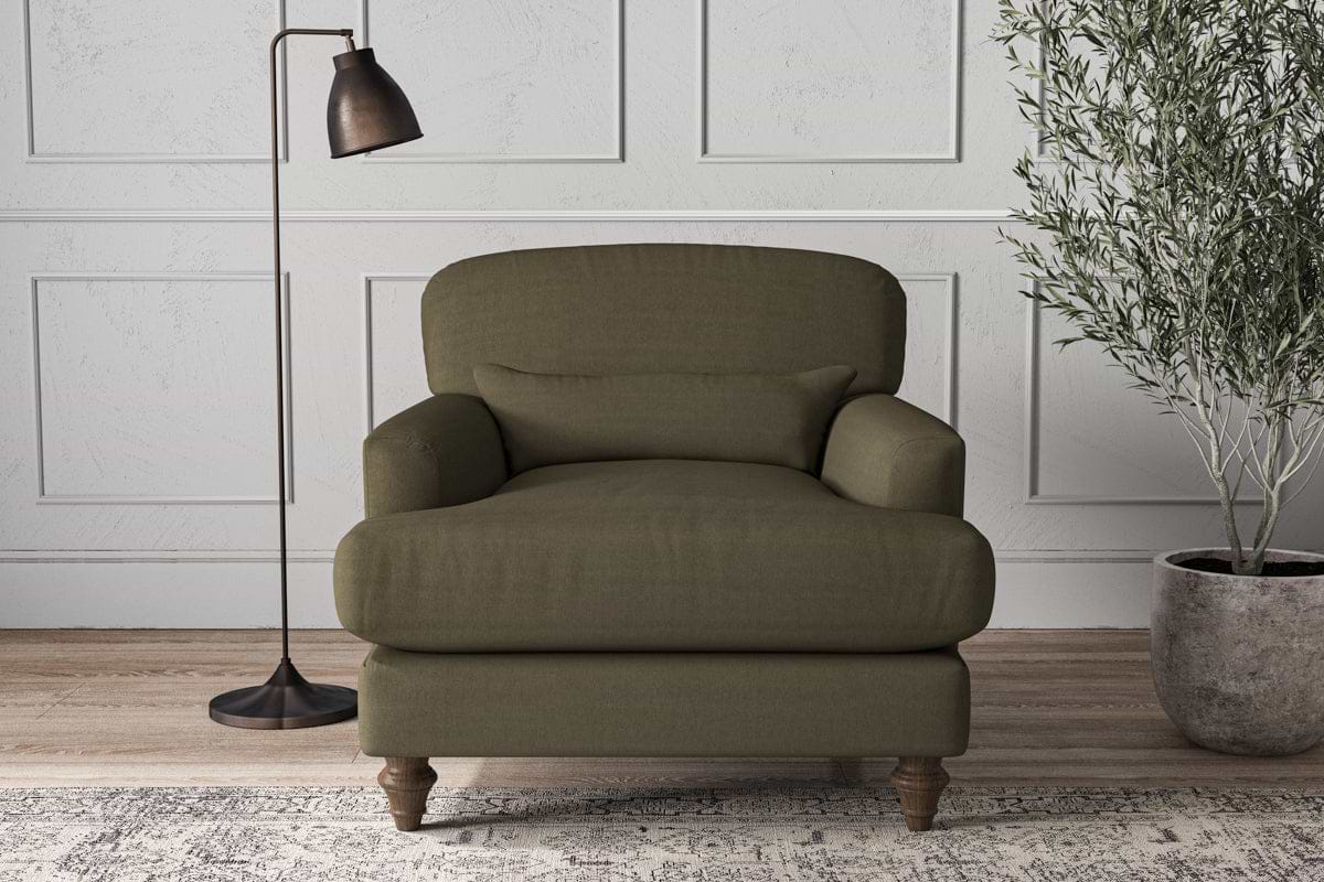 Deni Armchair - Recycled Cotton Fatigue-MAKE TO ORDER-Nkuku
