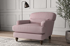 Deni Armchair - Recycled Cotton Lavender