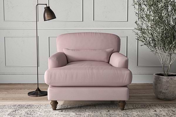 Deni Armchair - Recycled Cotton Lavender