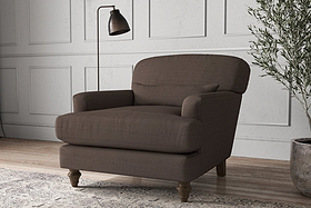 Deni Armchair - Recycled Cotton Mocha