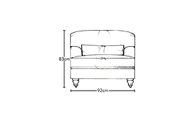 Deni Armchair - Recycled Cotton Mocha