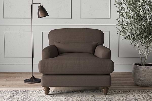 Deni Armchair - Recycled Cotton Mocha