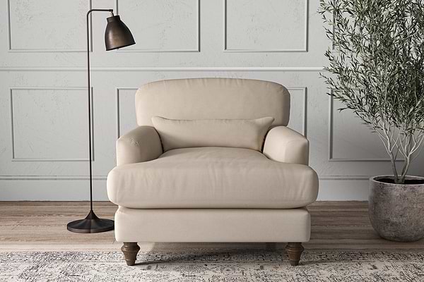 Deni Armchair - Recycled Cotton Natural