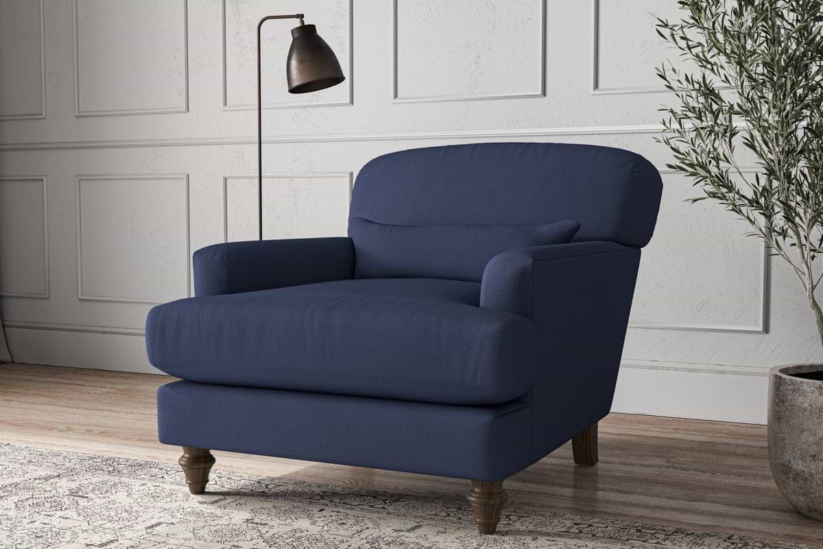 Deni Armchair - Recycled Cotton Navy