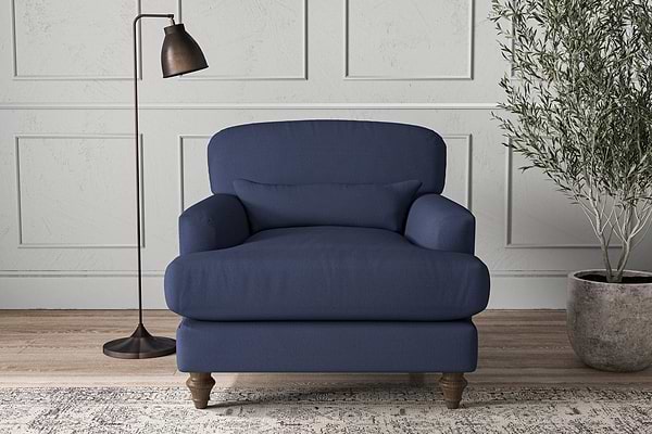 Deni Armchair - Recycled Cotton Navy