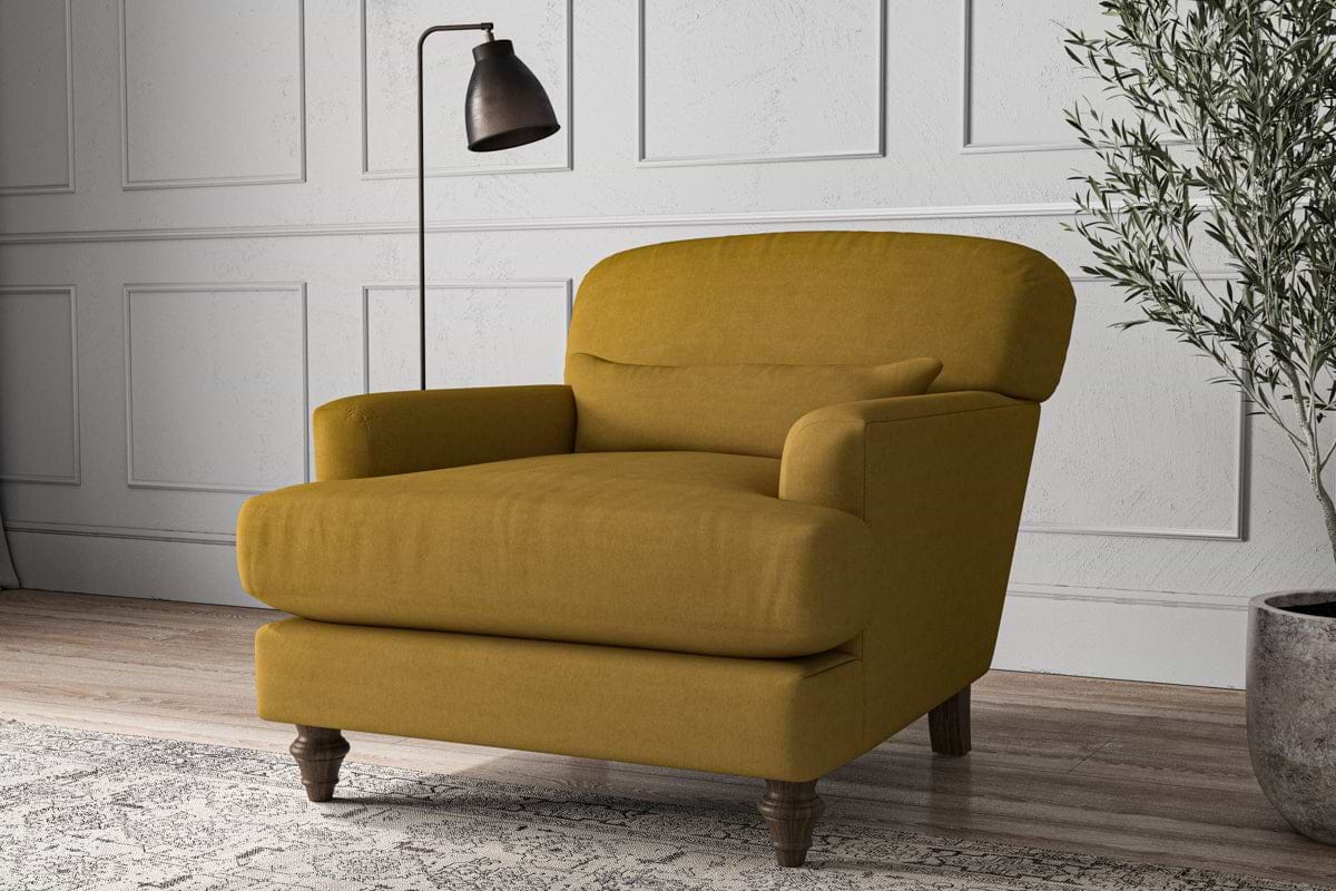 Deni Armchair - Recycled Cotton Ochre