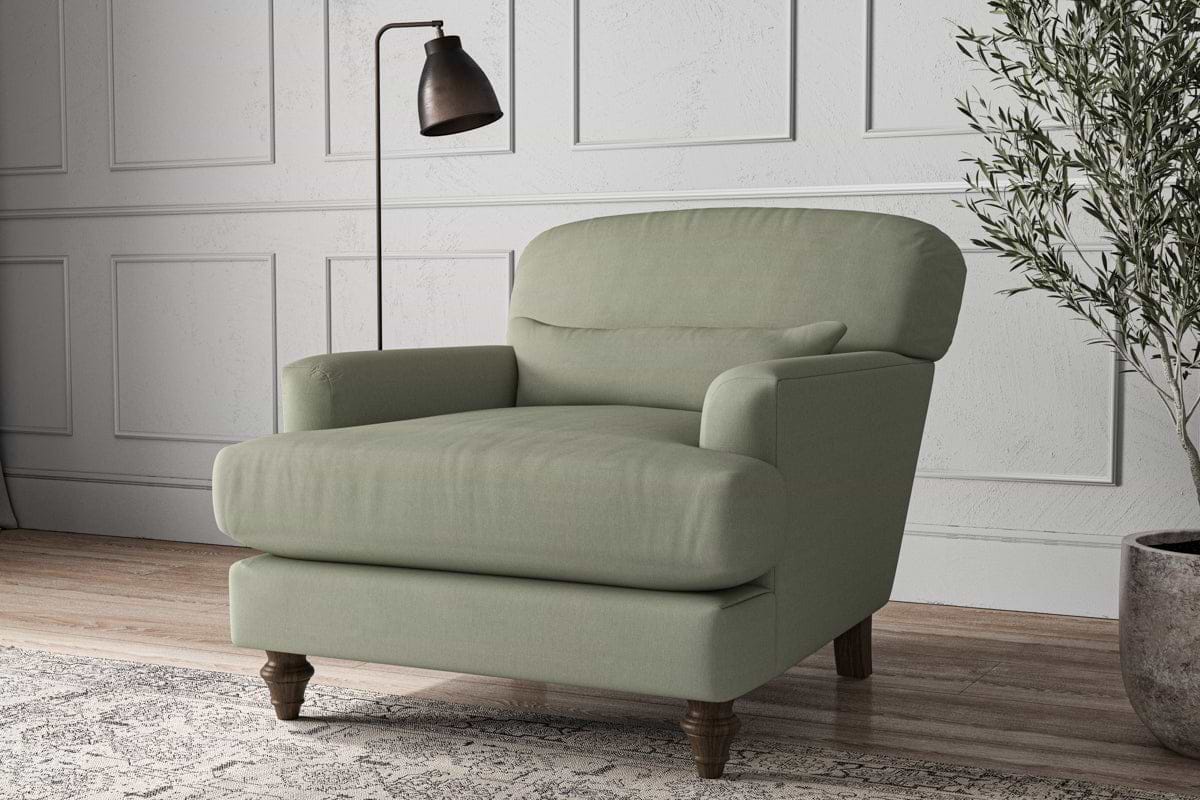 Deni Armchair - Recycled Cotton Seaspray