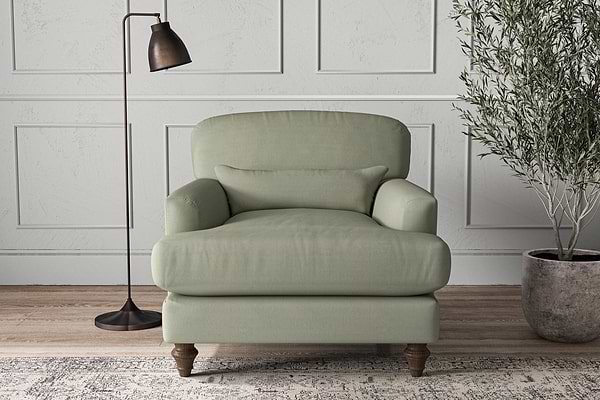 Deni Armchair - Recycled Cotton Seaspray