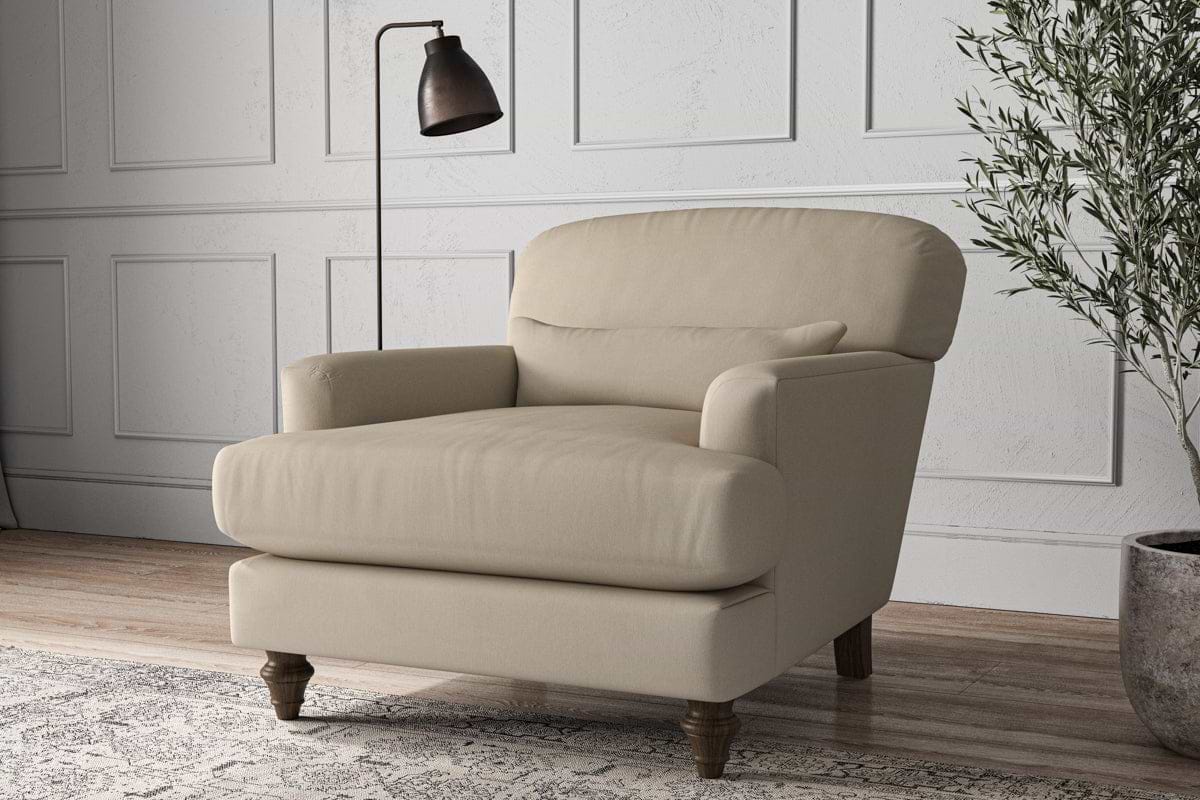Deni Armchair - Recycled Cotton Stone