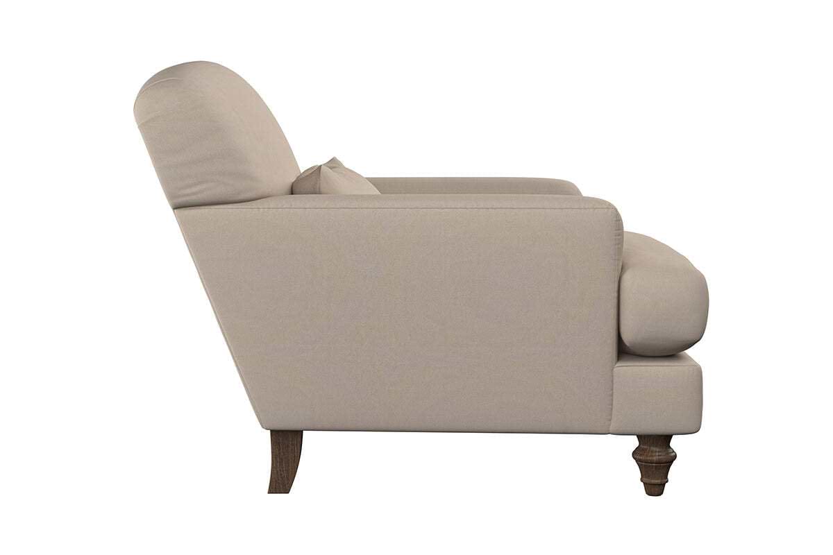 Deni Rukmana Deni Armchair - Recycled Cotton Stone – Nkuku