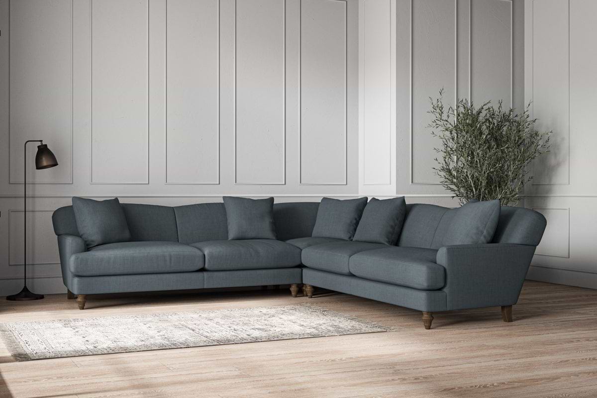 Deni Grand Corner Sofa - Brera Linen Dusk