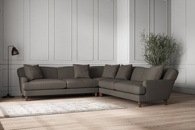 Deni Grand Corner Sofa - Brera Linen Granite-MAKE TO ORDER-Nkuku